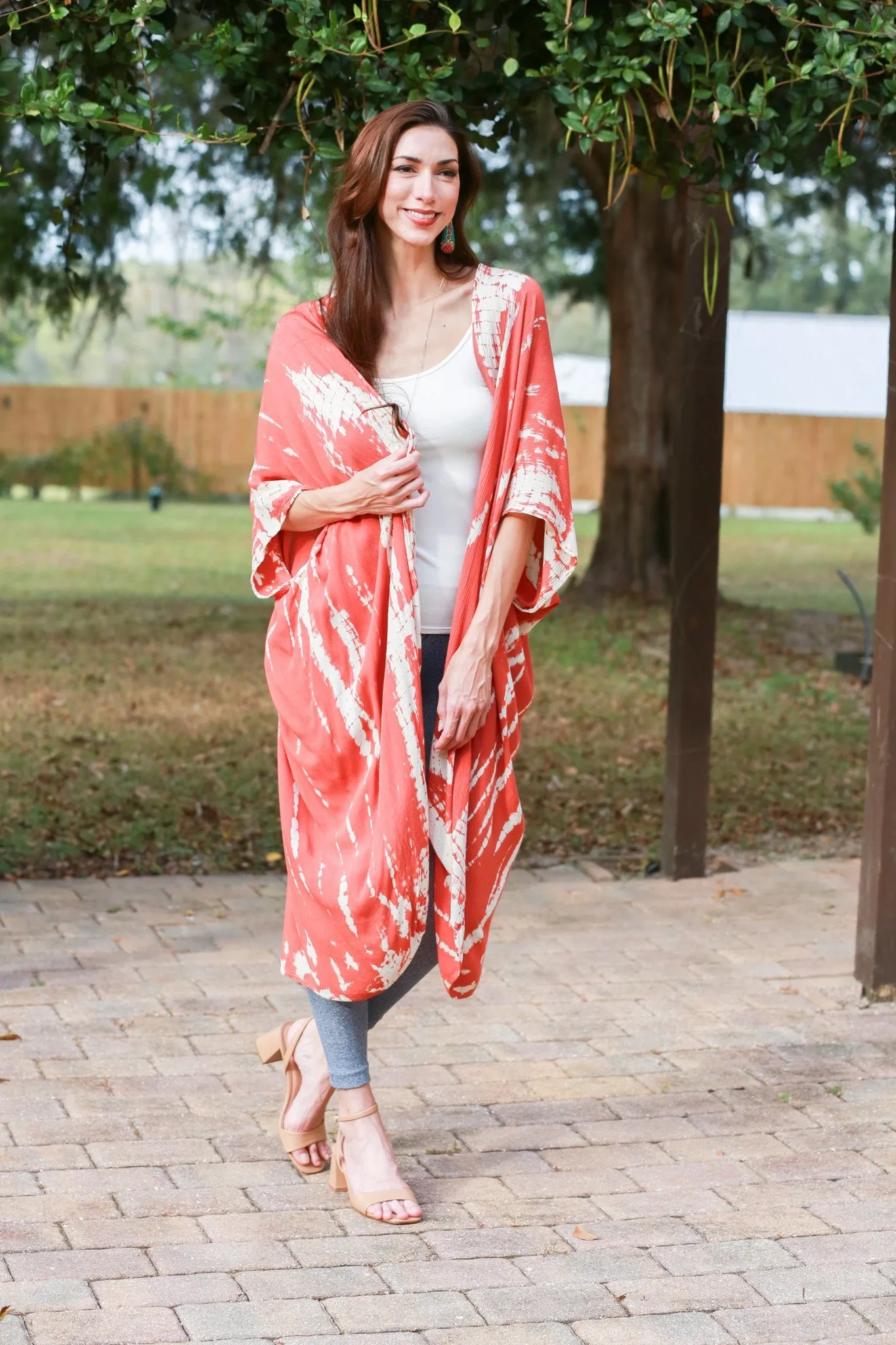 225047 Blush Tie-Dye Cardigan