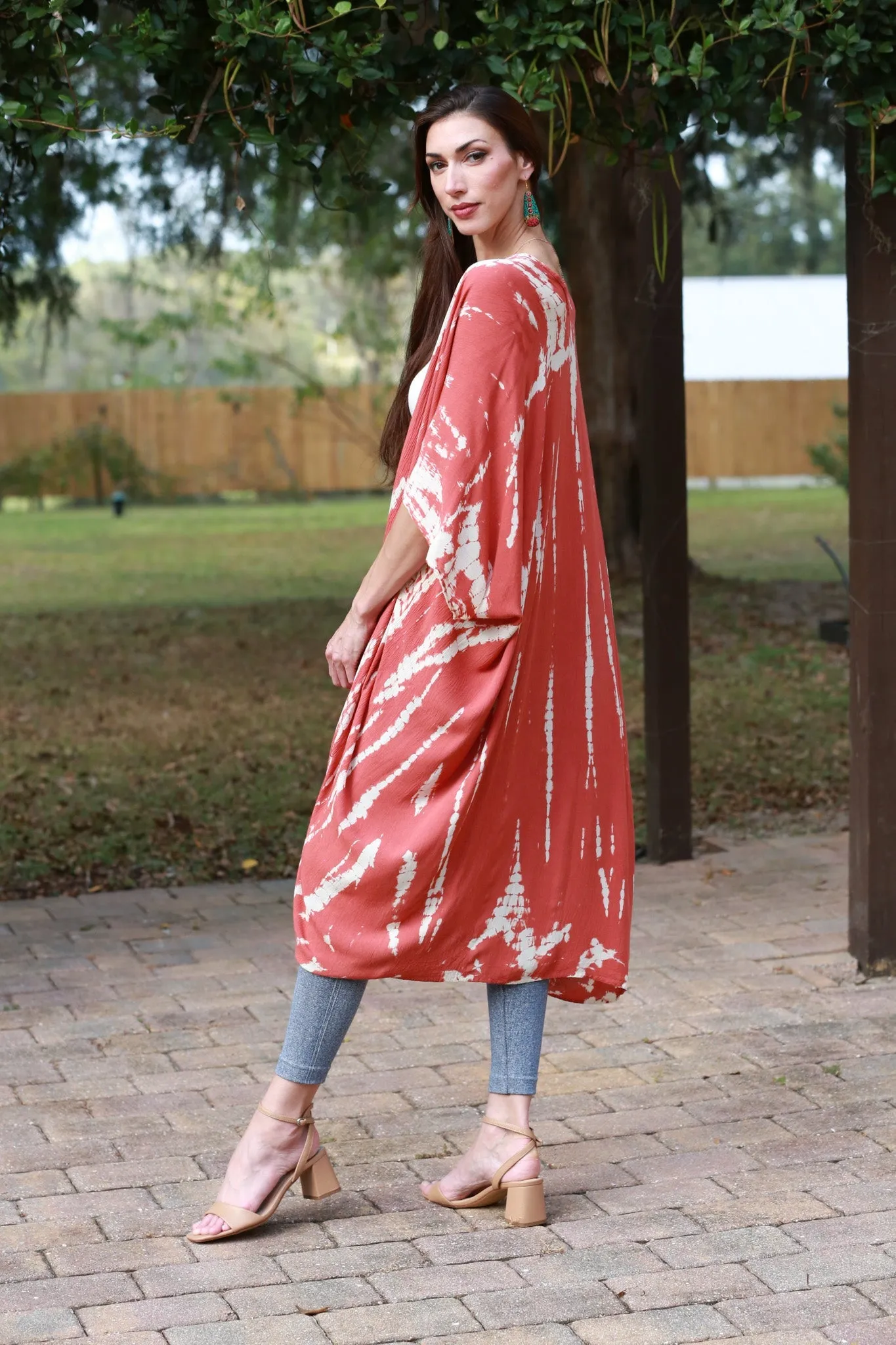 225047 Blush Tie-Dye Cardigan