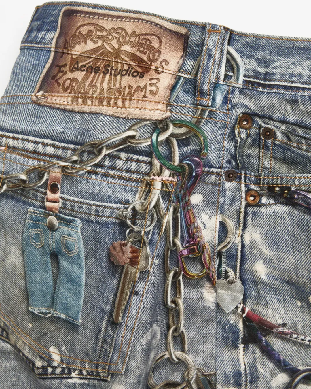 Acne Studios 1981M Printed Jeans