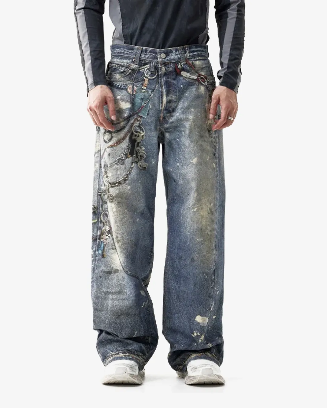 Acne Studios 1981M Printed Jeans