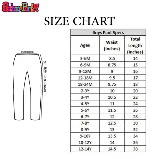 Boys Denim Stretch Pant Basic-Mid Blue