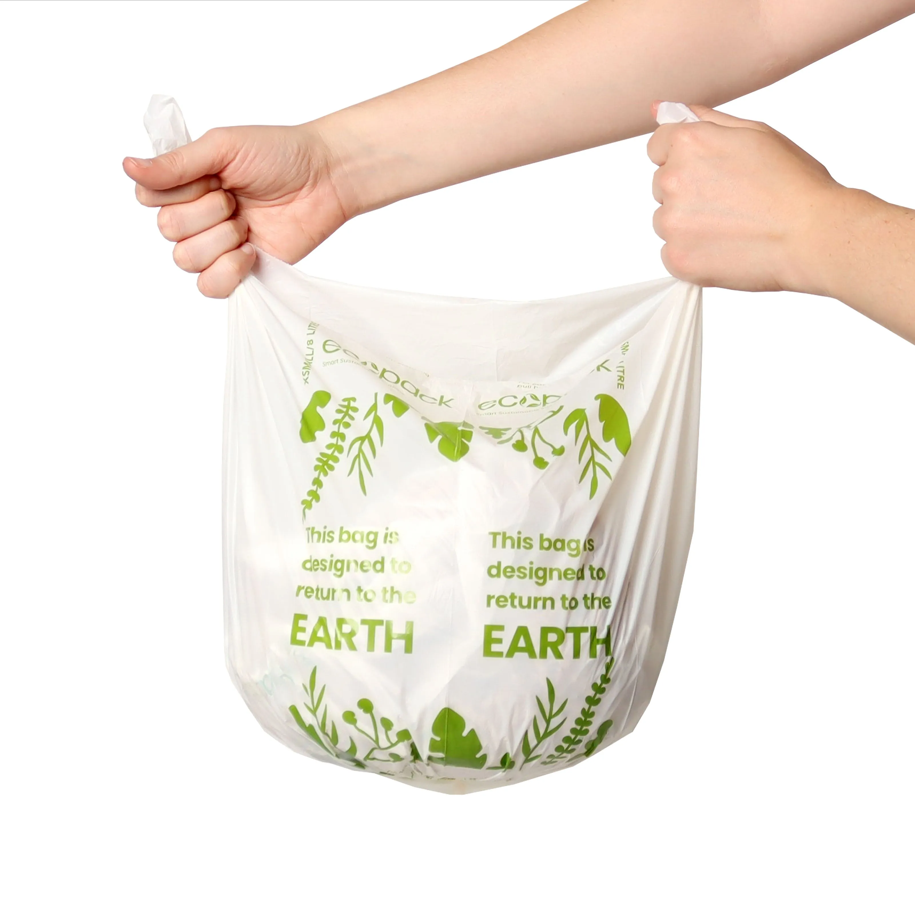 Ecopack 8L XS Compostable Bin Liners (1 Box/60 Bags)