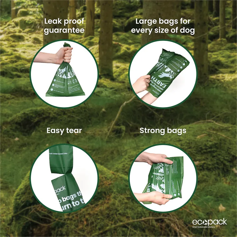 Ecopack Compostable Dog Poop Bags (3 Boxes/180 Bags)