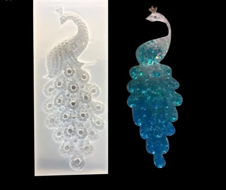 Peacock Resin Silicone Mold, Unique Mold