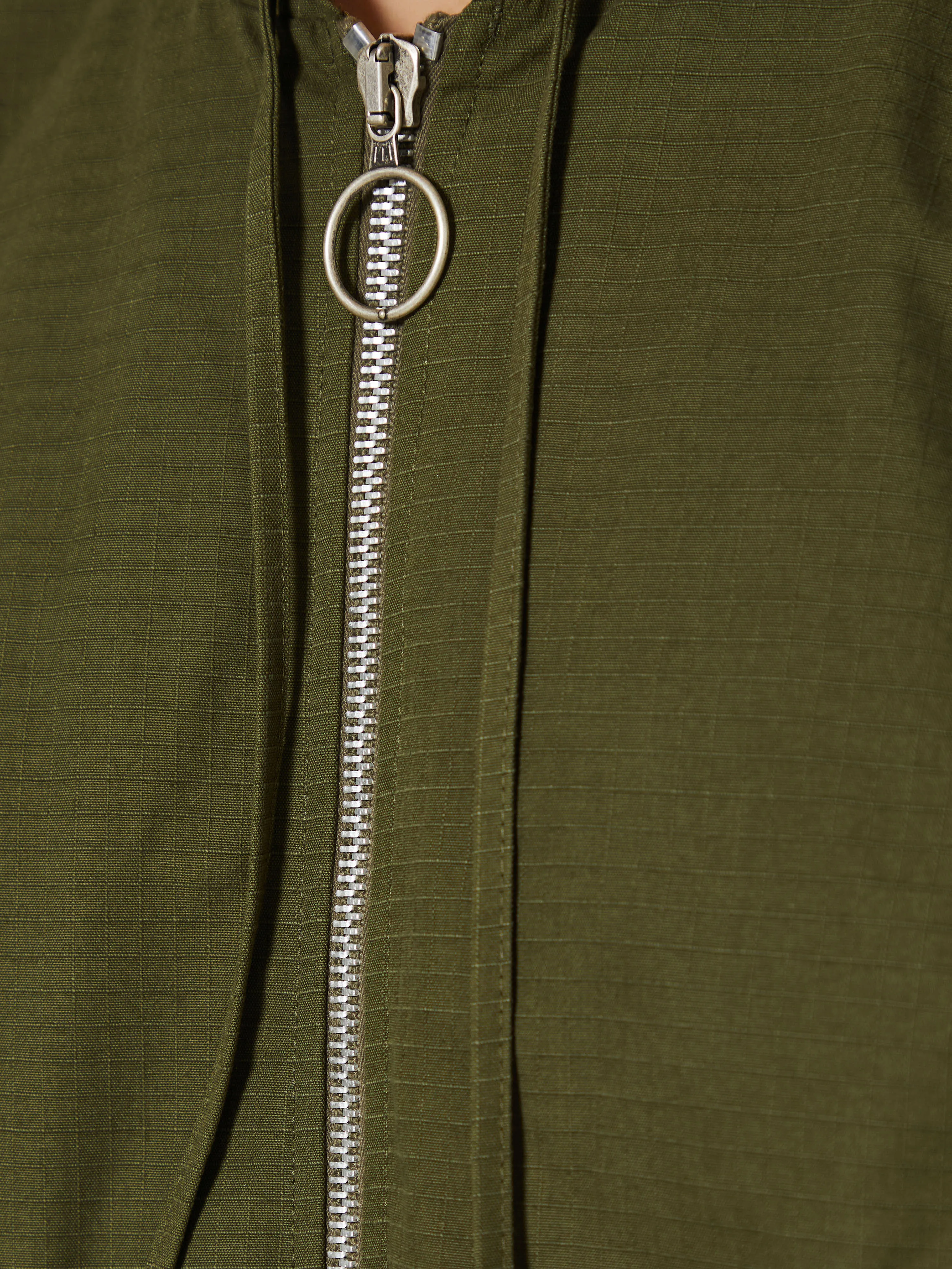 Ripstop Padded Jacket in Olive Green