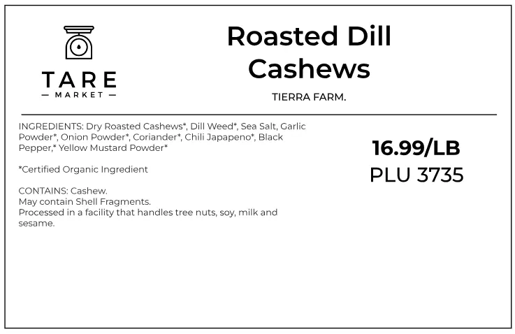 Roasted Dill Cashews