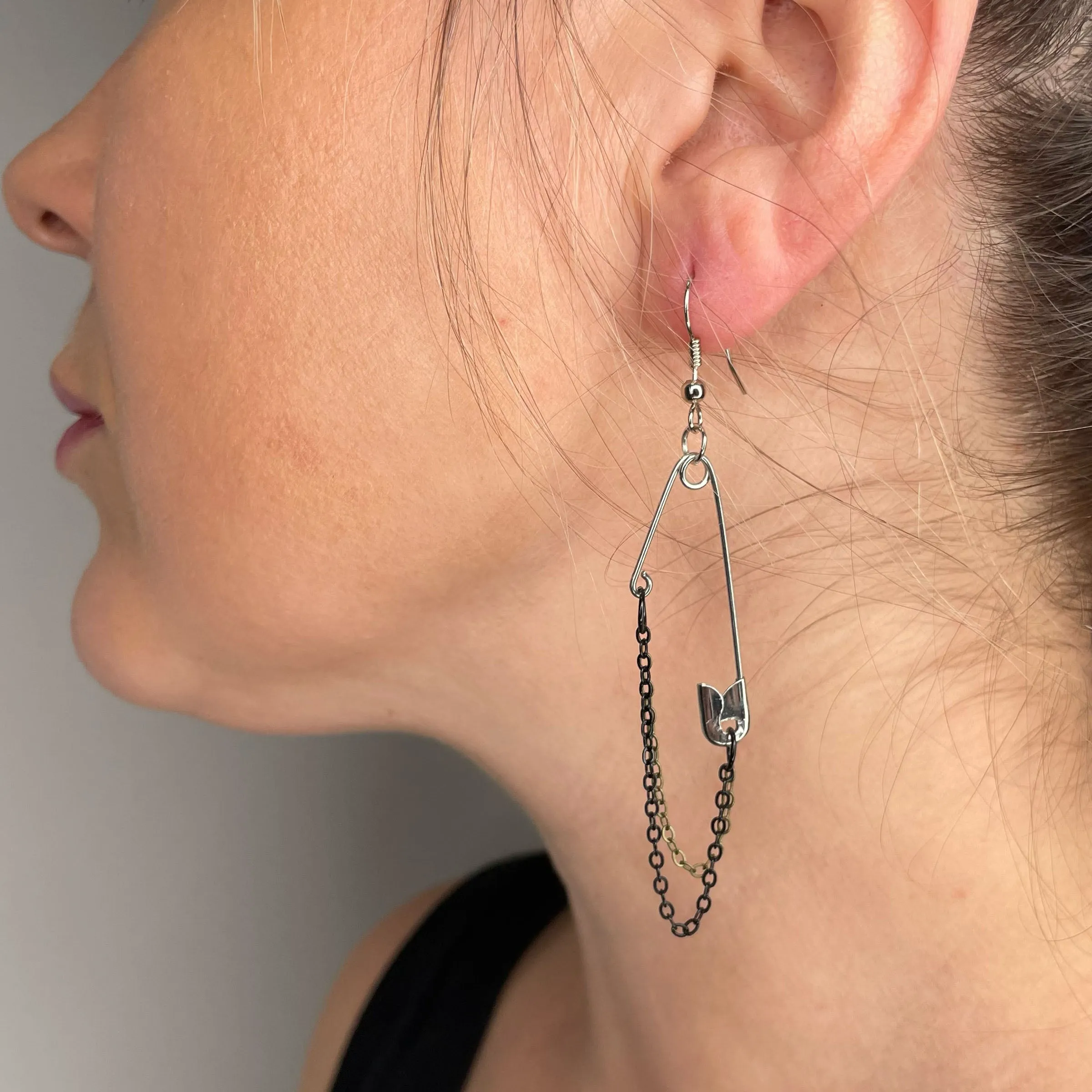 Safety First, Unique Safety Pin Earrings