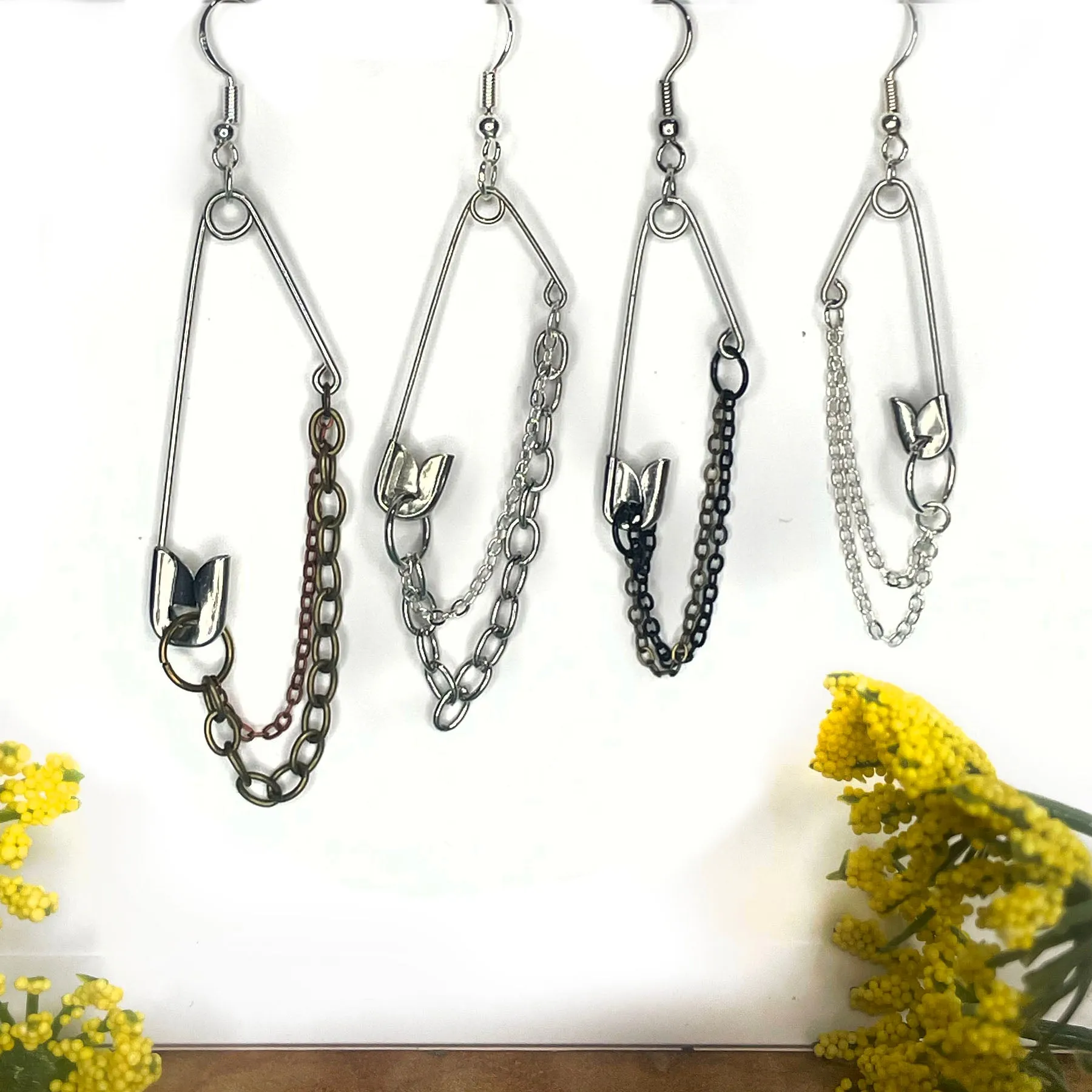 Safety First, Unique Safety Pin Earrings