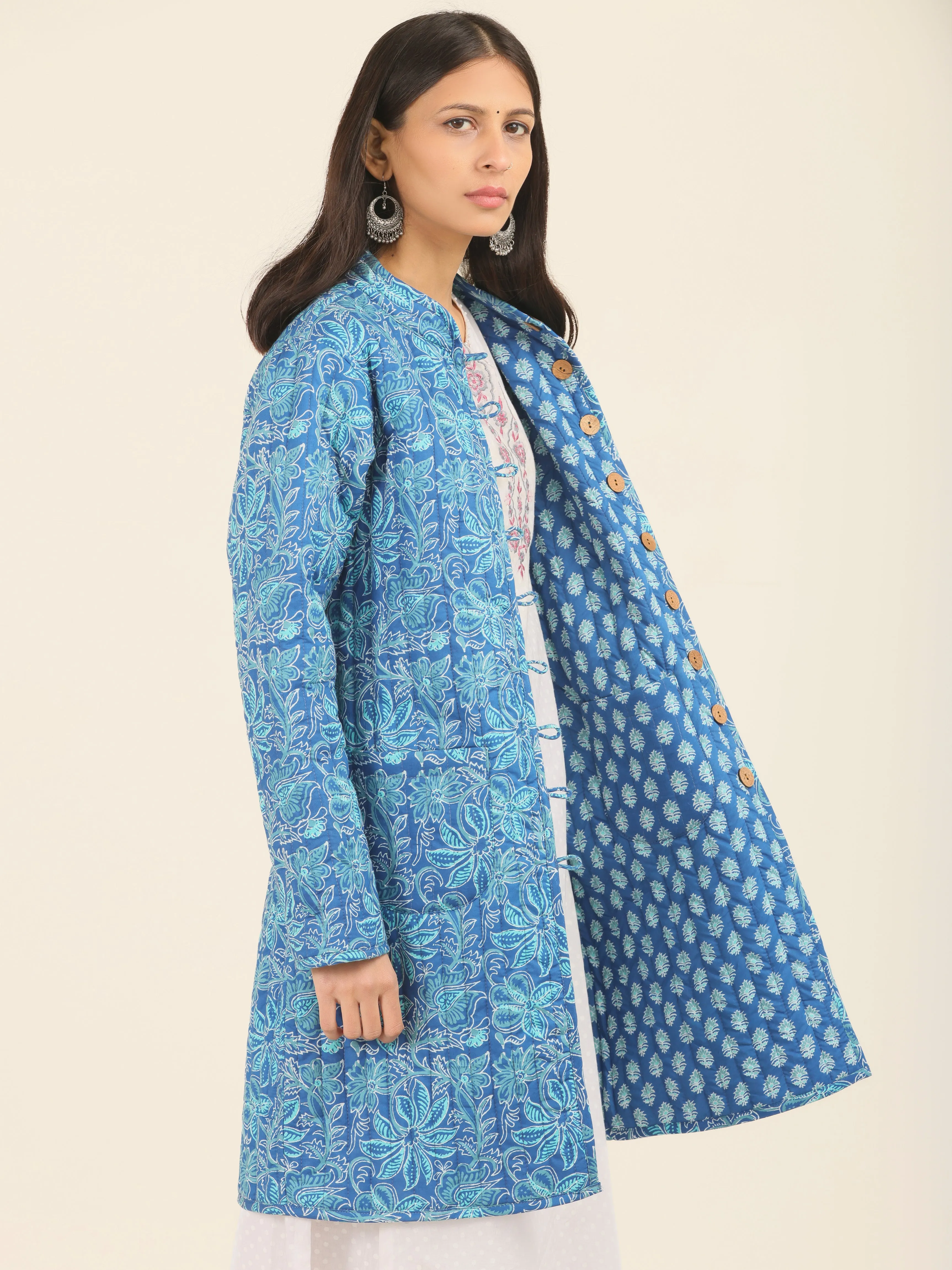 Shishir Myra Quilted Reversible Jacket