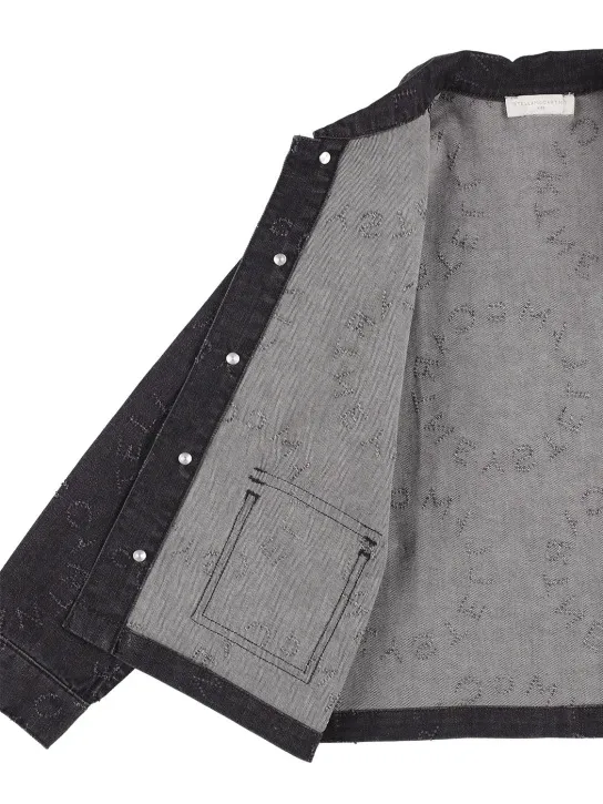 Stella McCartney Kids   Logo cotton denim jacket 