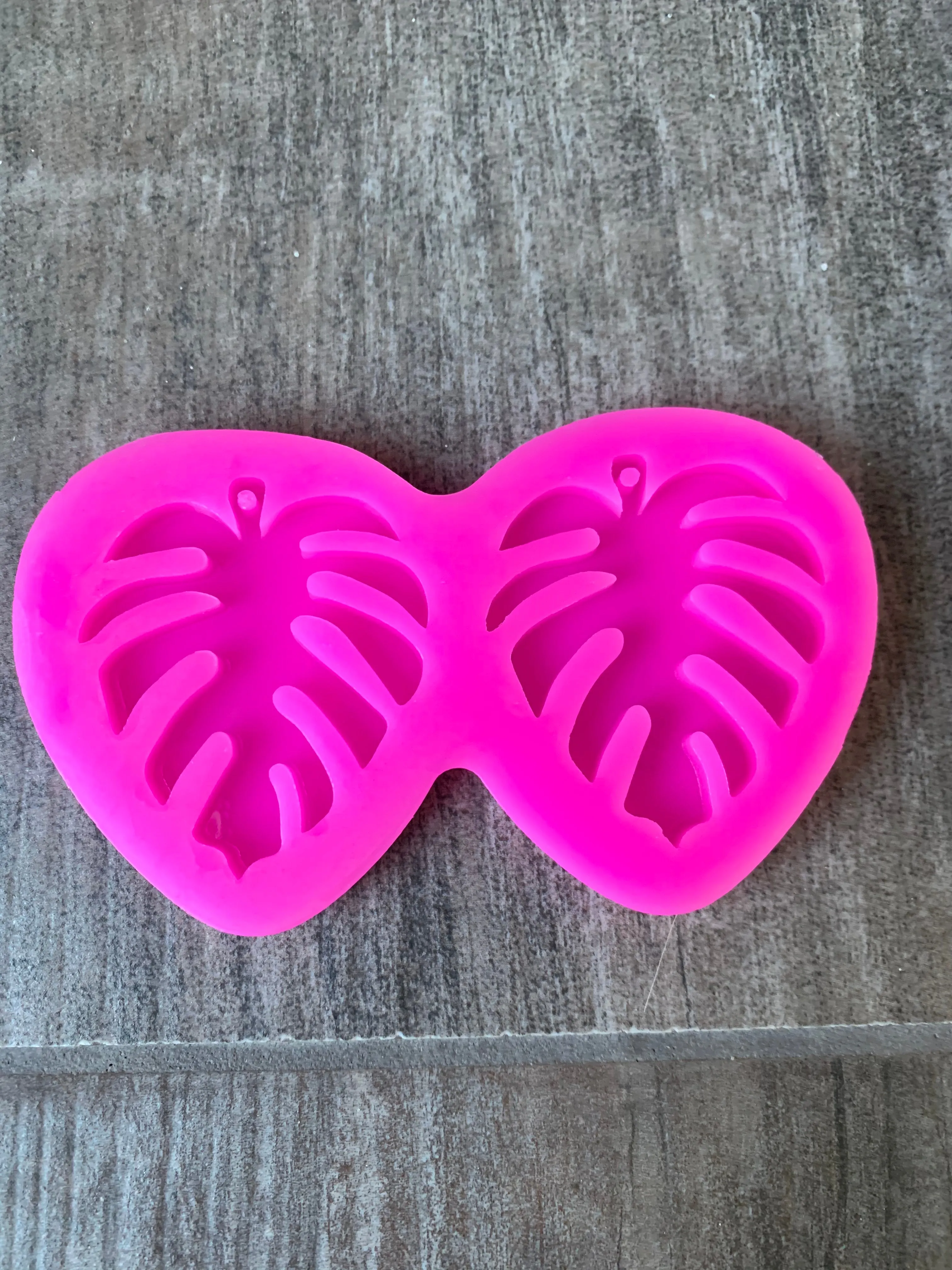 Unique Monstera Resin Earring Jewelry Mold