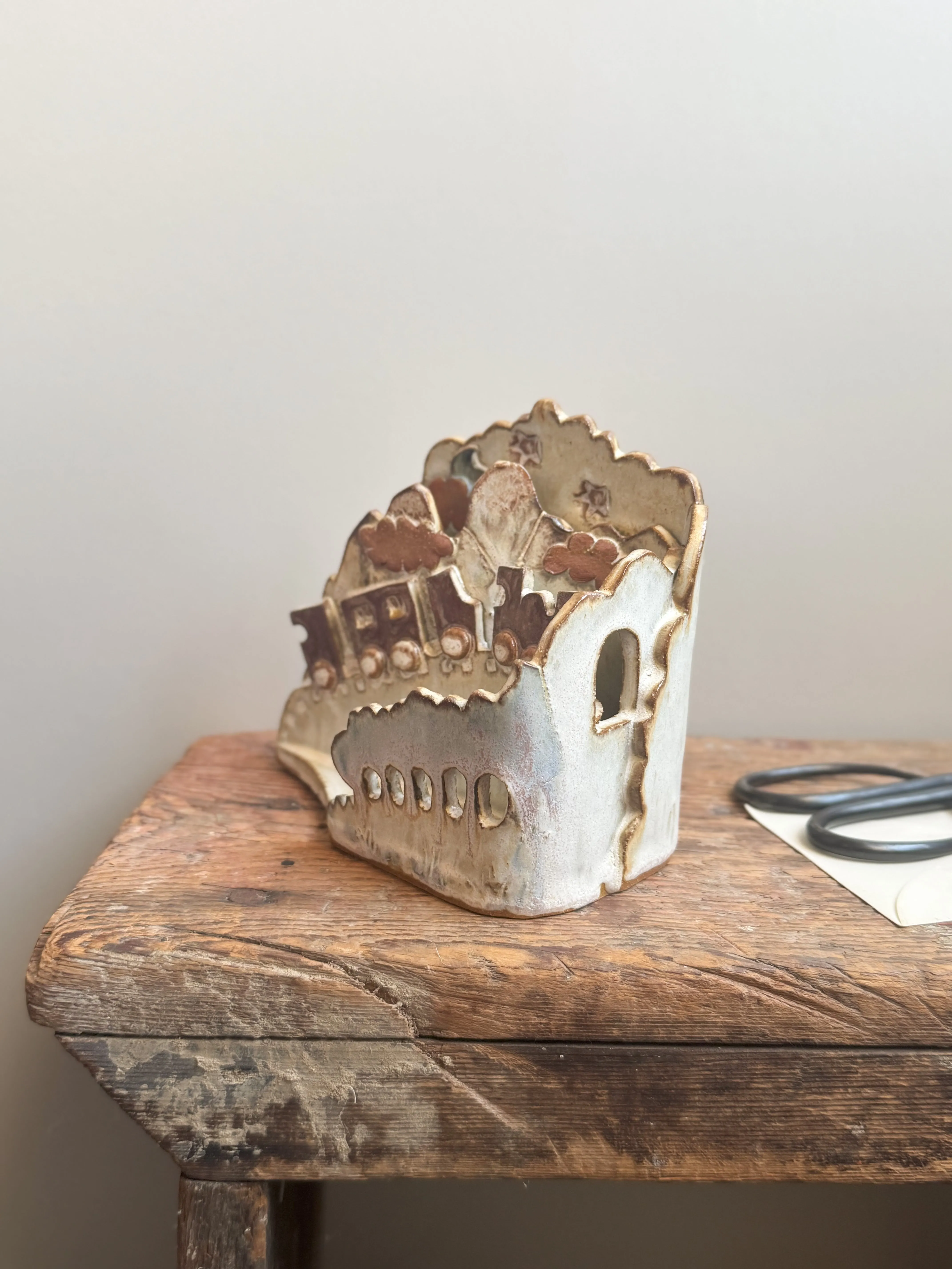 Unique Studio Pottery Desk Tidy