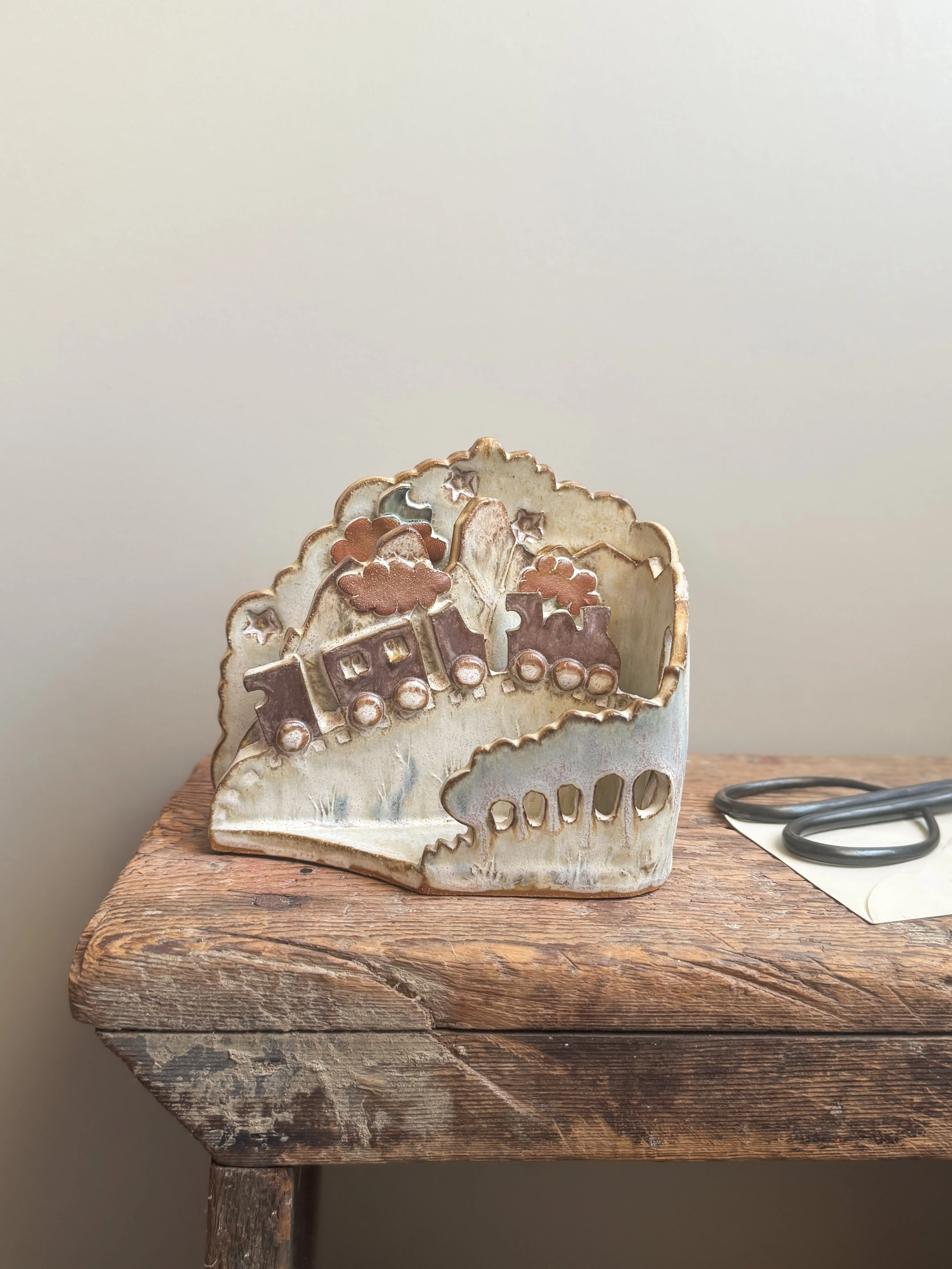 Unique Studio Pottery Desk Tidy