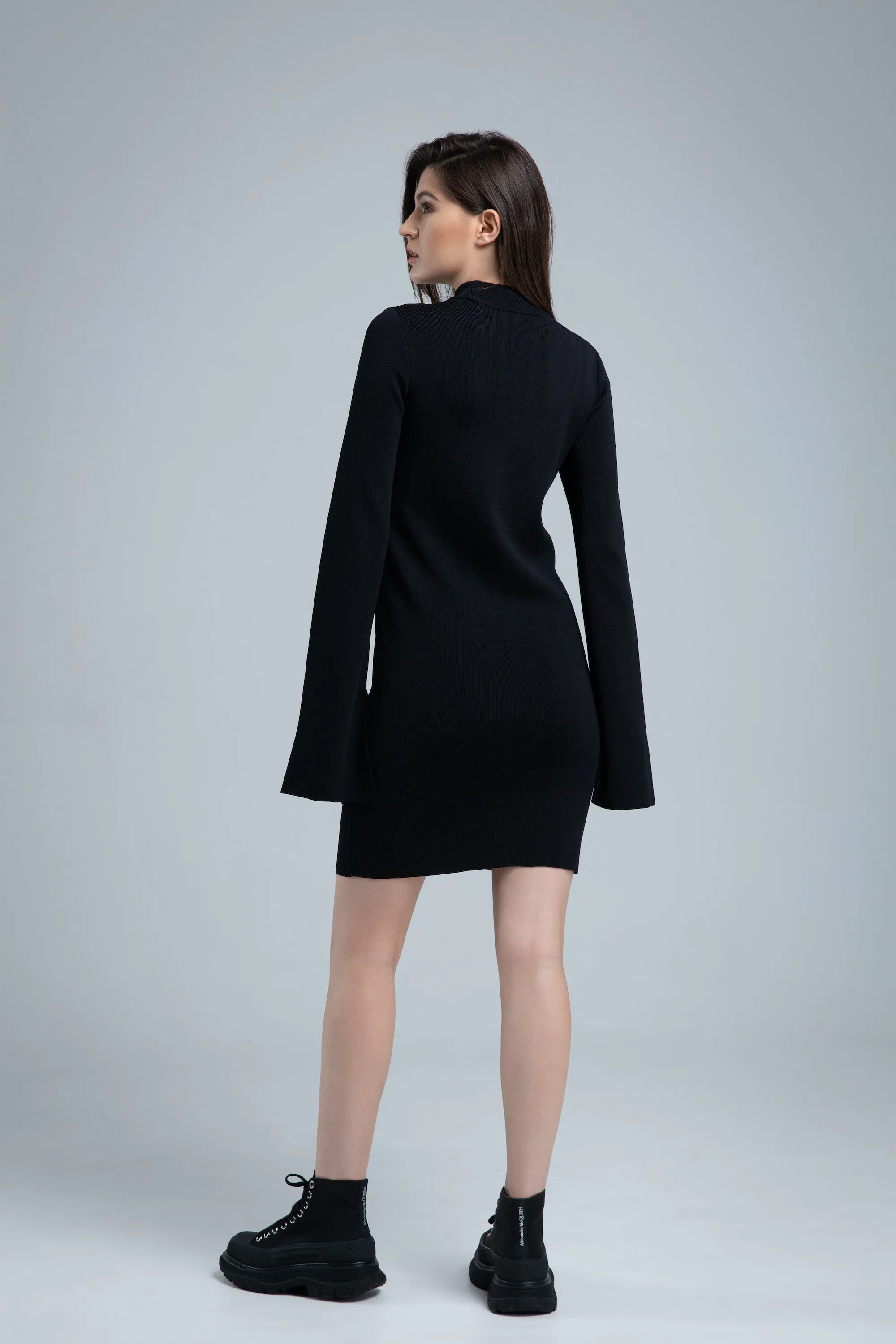 Vega Black Knit Dress